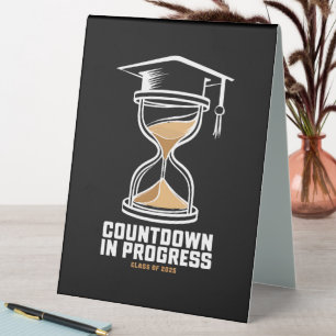 Senior Class Of 2025 Countdown to Graduation Gift Table Tent