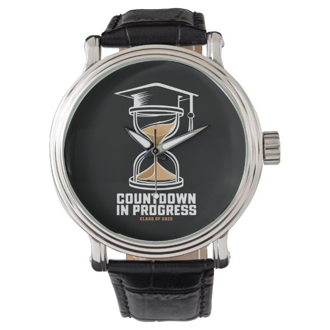 Senior Class Of 2025 Countdown to Graduation Gift Watch (Front)
