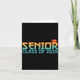 Senior class of 2025 graduation for high school card