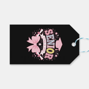 Senior Class Of 2025 Graduation Pink Coquette Bow Gift Tags