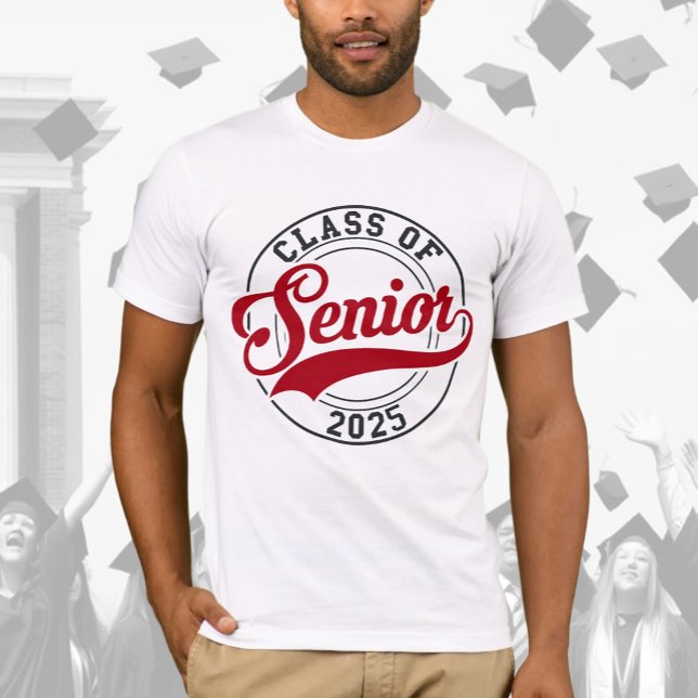 Senior Class of 2025 Red Black Logo T-Shirt (Creator Uploaded)