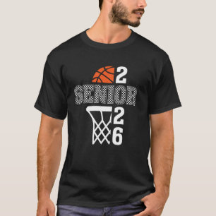 Senior Class of 2026 basketball sports seniors boy T-Shirt