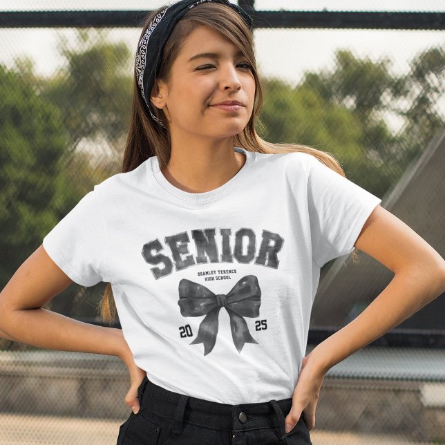 Senior Class of 2026 Bow Graduation Year T-Shirt (Creator Uploaded)