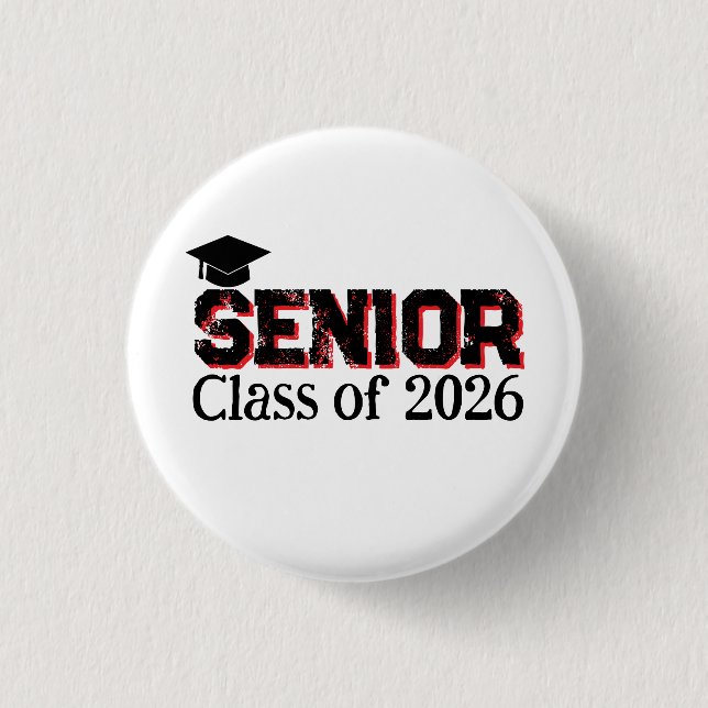 Senior Class Of 2026 Button (Front)
