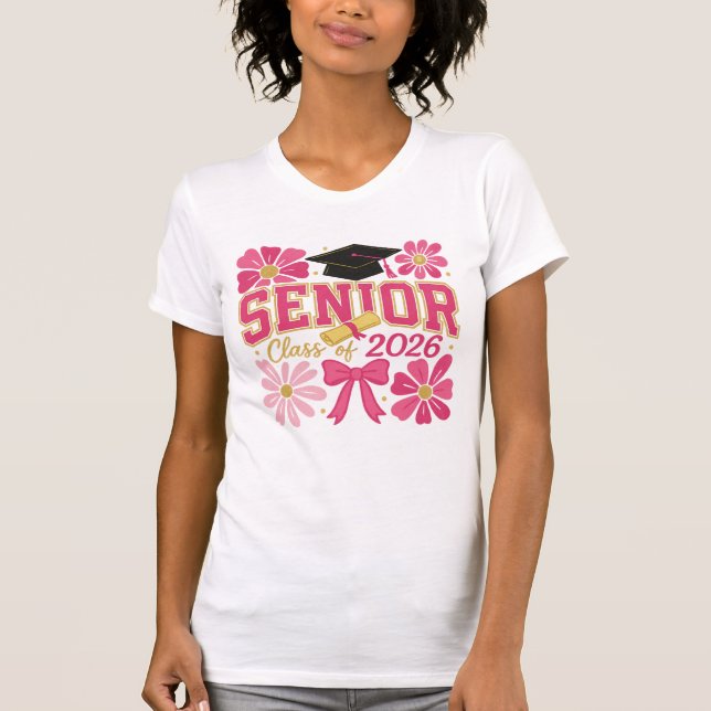 Senior Class of 2026 Celebration Design T-Shirt (Front)