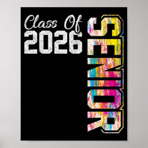 Senior class of 2026 graduate high school poster