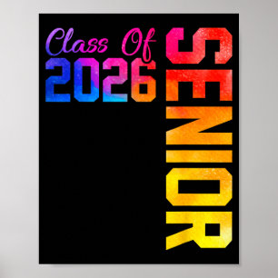 Senior class of 2026 graduate high school poster