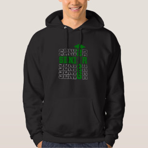 Senior Class Of 2026 Graduation 2026 Green Basebal Hoodie