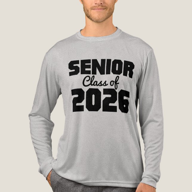 Senior Class of 2026, Graduation 2026 High School Tri-Blend Shirt (Front)