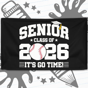 Senior Class of 2026 It’s Go Time Baseball Grad Banner