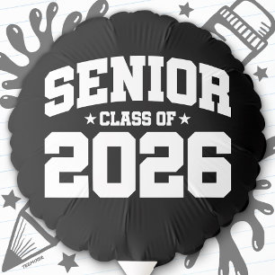 Senior Class of 2026 Varsity Graduation Quote Balloon