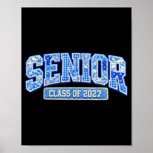 Senior class of 2027 graduation finally done toile poster