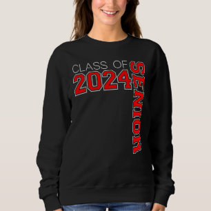 SENIOR CLASS OF 24 - RED - SENIOR CLASS 2024 SENIO SWEATSHIRT