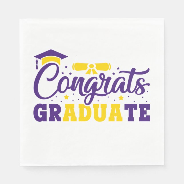 Senior Congrats Graduate Napkins (Front)