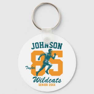 Senior Cross Country School Sports Track and Field Keychain