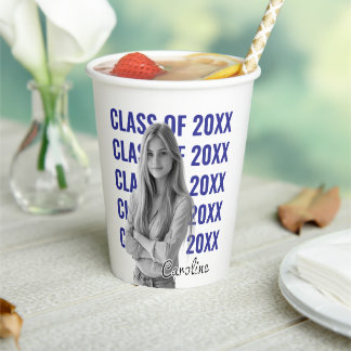 Senior Custom Photo Graduation Personalized Paper Cups