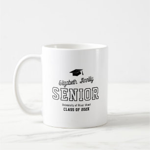 Senior Custom Year Script Graduate College Coffee Mug