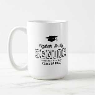 Senior Custom Year Script Graduate College Coffee Mug