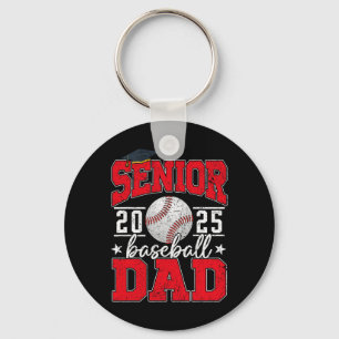 Senior Dad 2025 Baseball Cl Of 2025 Funny Graduati Keychain