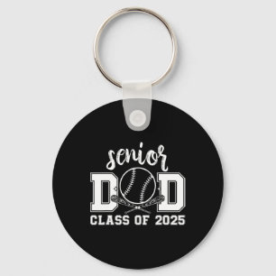 Senior Dad Baseball 2025 Cl Of 2025 Proud Dad Of G Keychain