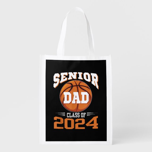 Senior Dad Class of 2024 Grocery Bag (Front)