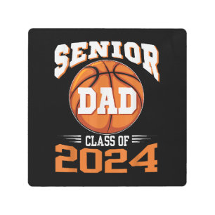 Senior Dad Class of 2024 Metal Print