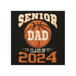 Senior Dad Class of 2024 Wood Wall Art