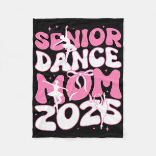 Senior Dance Mom 2025 Mother Days Blessing Ballet Fleece Blanket