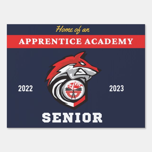 Senior - design C - Yard Sign (Front)