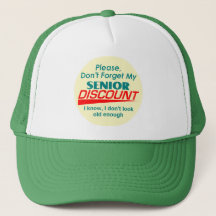 SENIOR DISCOUNT Hat