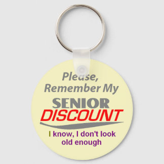 SENIOR DISCOUNT Keychain