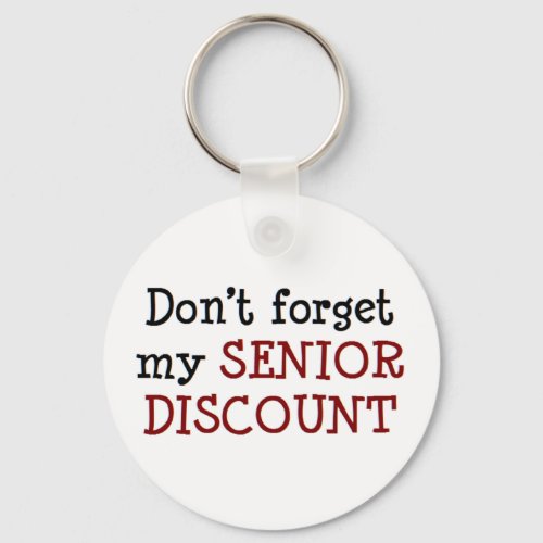 senior discount keychain