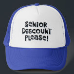 Senior Discount Trucker Hat<br><div class="desc">Funny Senior Discount Mesh Hat</div>