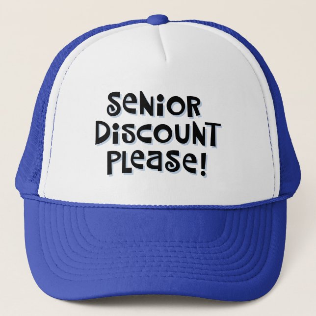 Senior Discount Trucker Hat (Front)