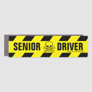 Senior Driver Car Magnet