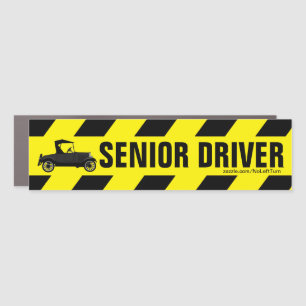 Senior Driver Car Magnet