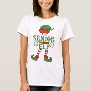 Senior Elf Christmas Family Matching Outfits T-Shirt