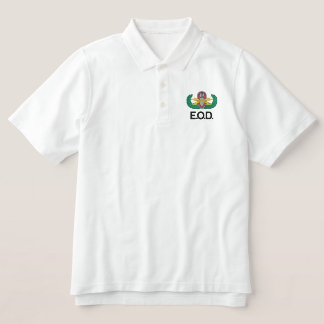 Senior EOD Embroidered Polo Shirt (Design Front)