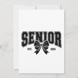 Senior Est 2025 Graduation Student Vintage Invitation