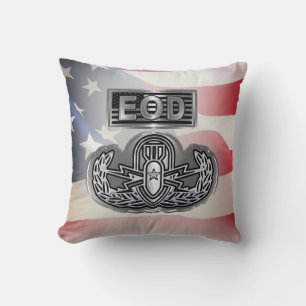 Senior Explosive Ordnance Disposal Throw Pillow