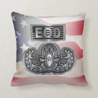 Senior Explosive Ordnance Disposal Throw Pillow