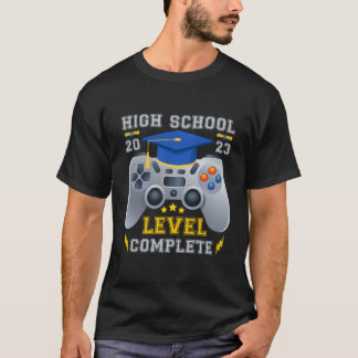 Senior Gamer 2023 High School Levelcomplete 2023 G T-Shirt