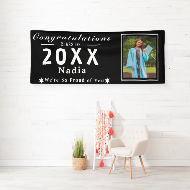 Senior Grad Banner - Custom Photo Class Of Year (Insitu)