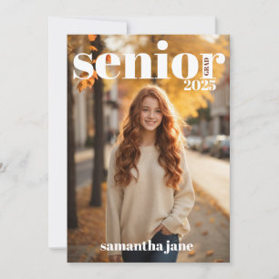 Senior Grad Photo Invitation