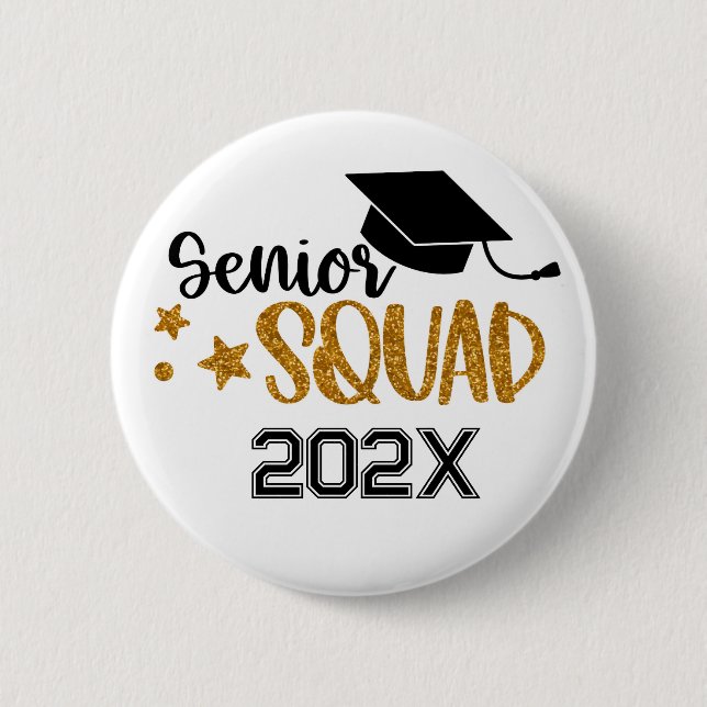 Senior Grad Squad Yearly Button (Front)