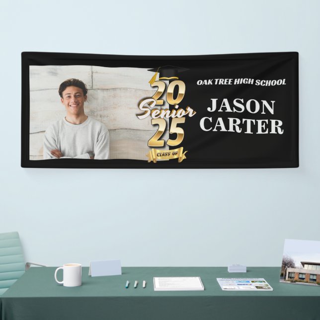 Senior Graduate Class of 2025 Graduation Photo Banner (Tradeshow)