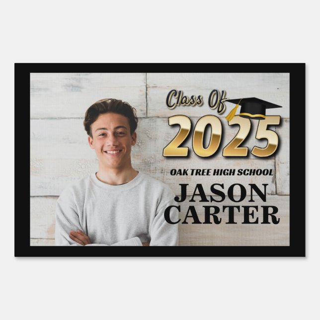 Senior Graduate Class of 2025 Graduation Photo Sign (Front)