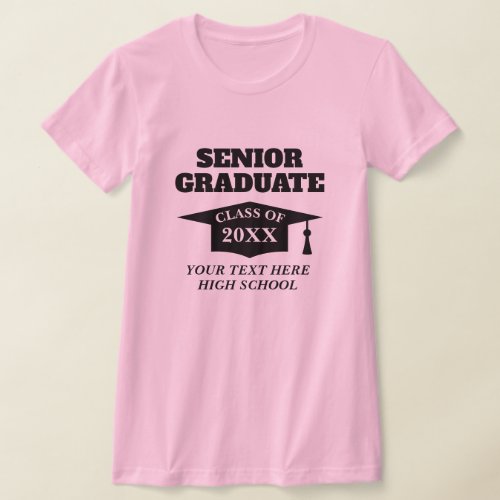 Senior graduate t shirts for graduation day party