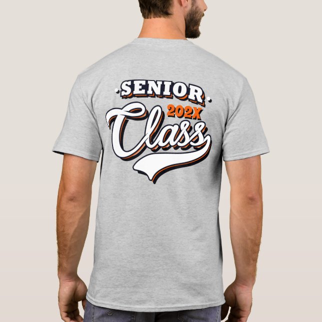 Senior Graduating class, orange T-Shirt (Back)