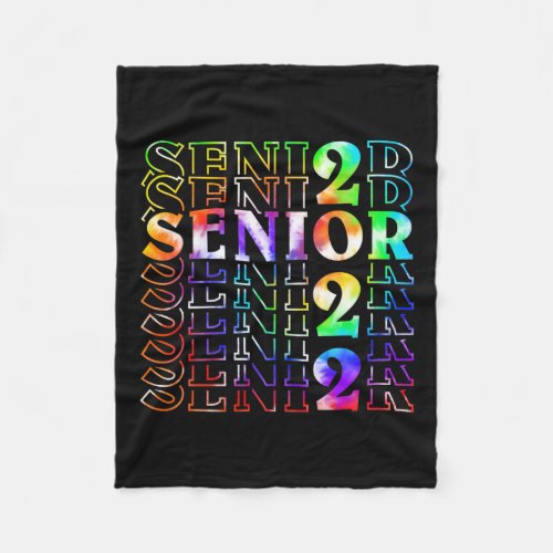Senior Graduation 22 Men Girl Class of 2022 Fleece Blanket
